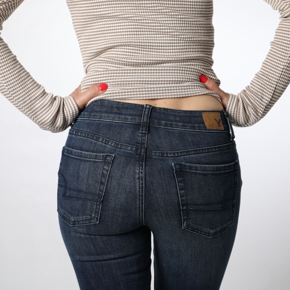 AMERICAN EAGLE flare jeans size 0 - Picture 2 of 6